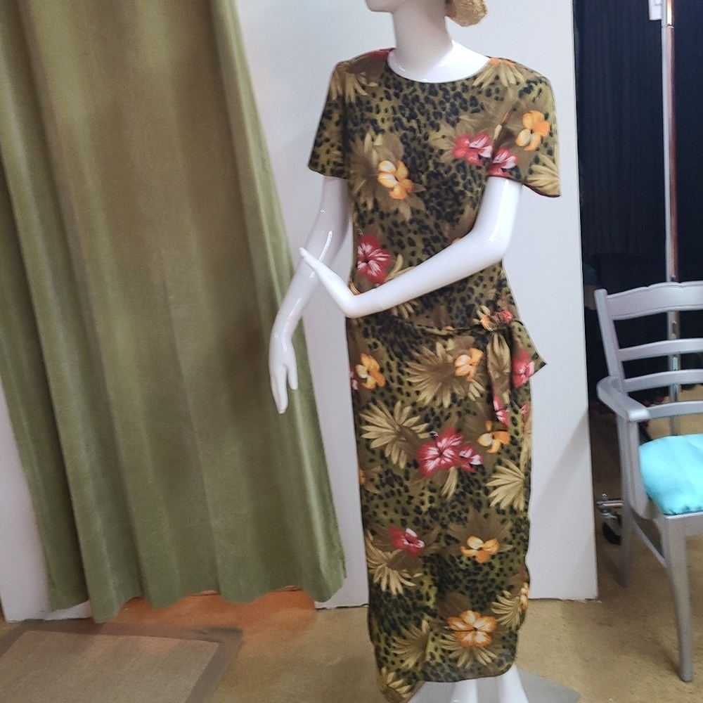 Vintage John Roberts Floral Dress